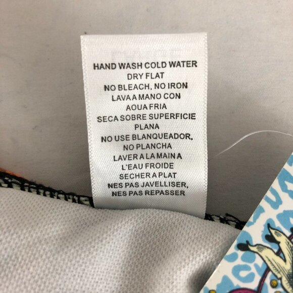 Sinful by Affliction Bikini Bottom Studded Heart Tiger Stripe Rhinestone Blue L - Picture 7 of 7